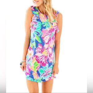 Lilly Pulitzer XL Esmeralda Shift Dress Sleeveless floral